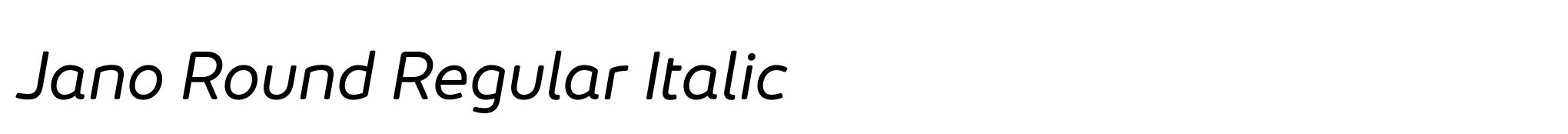 Jano Round Regular Italic image
